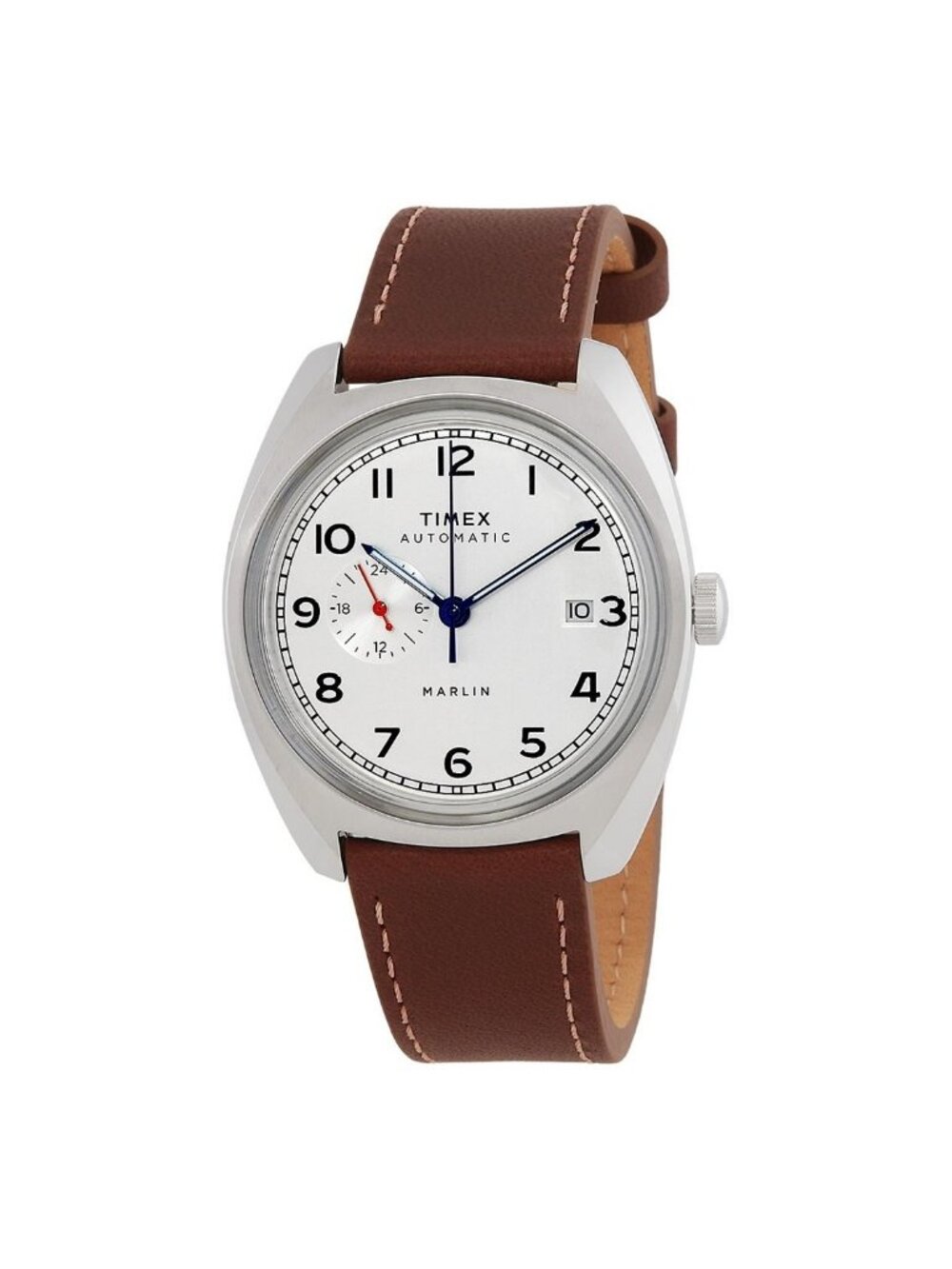 NWT Timex Marlin Automatic Silver Dial Men's Watch TW2V62000